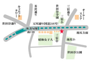 三軒茶屋 銀杏の葉スタジオ マップ